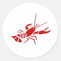 stickers de homard rouge | Thème Vie marine