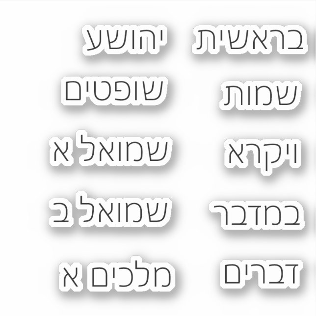 Stickers de la Bible (Devant)