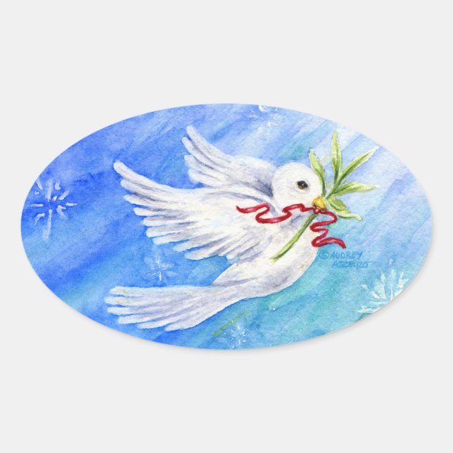 Stickers de la colombe de Noël (Devant)