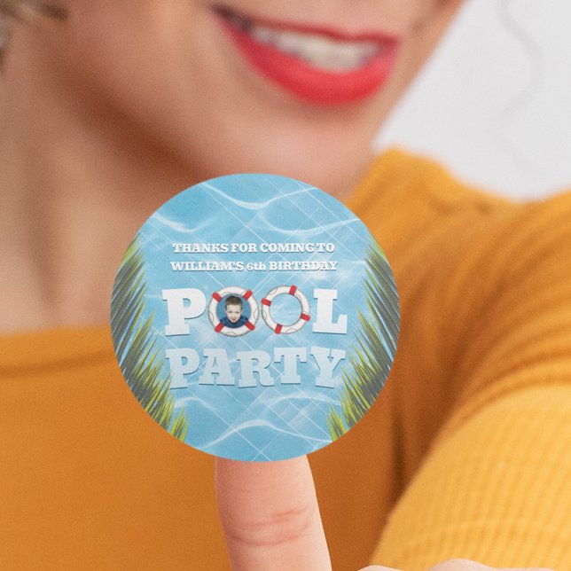 Stickers de la fête de la piscine pour enfants - F (Créateur téléchargé)