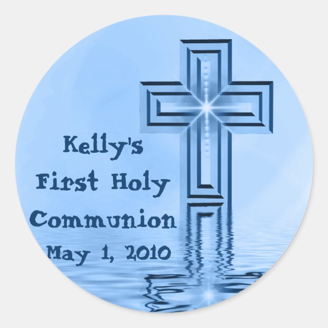 Stickers de la première sainte communion de Kelly (Devant)