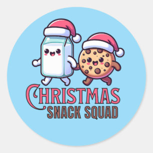 Stickers de lait et de biscuits de l'escouade de N