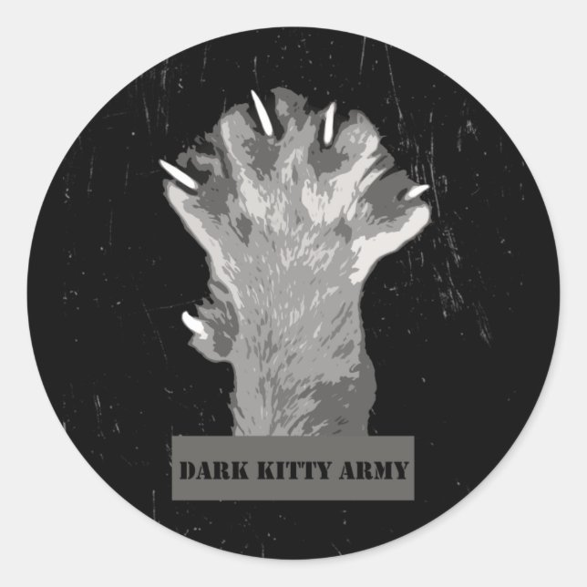 Stickers de l'armée Dark Kitty (Devant)