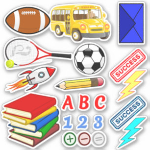 Stickers de l'école pédagogique (livres d'activité