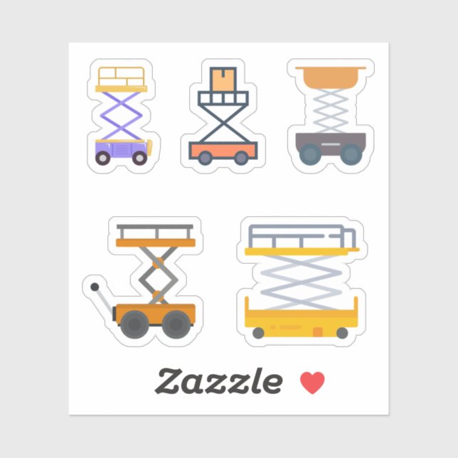 Stickers de levage de ciseaux (Feuille)