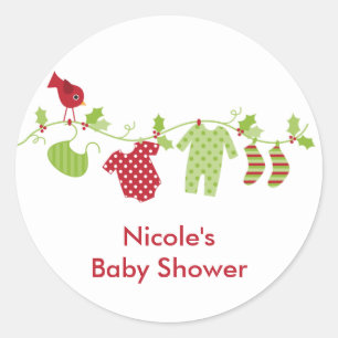 Stickers de ligne de blanchisserie pour bébé de