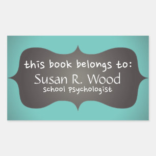 Stickers de livres Customisés d'un psychologue sco