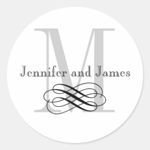 Stickers de logo Mariage Monogramme