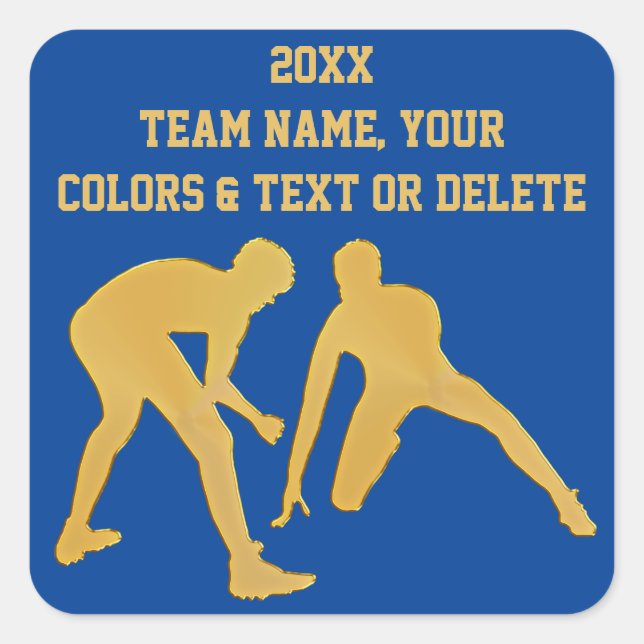 Stickers de lutte personnalisée, votre texte, coul (Devant)