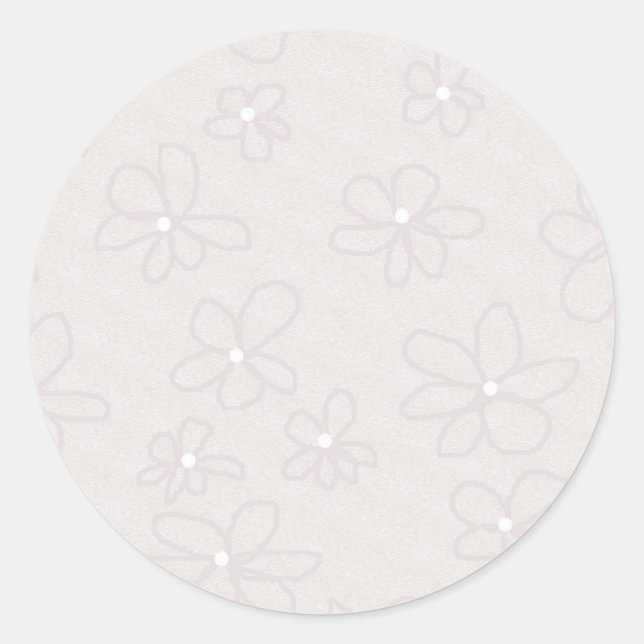 Stickers de marguerites douces ou étiquettes de no (Devant)