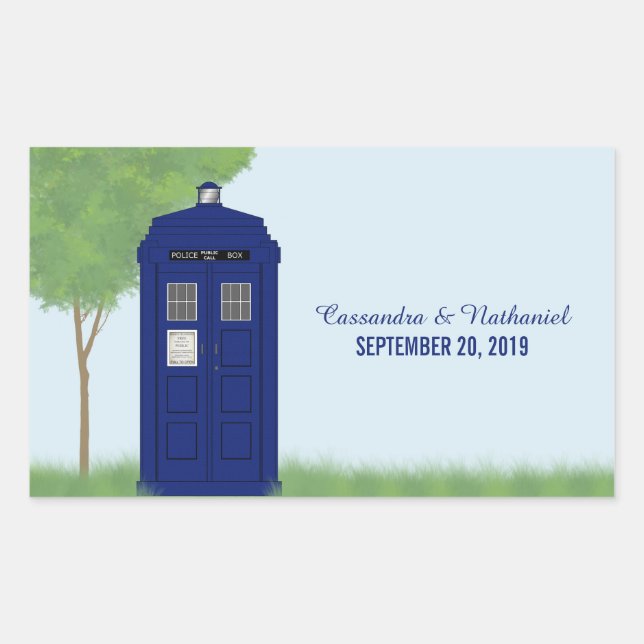 Stickers de mariage boîte de police v4 (Devant)