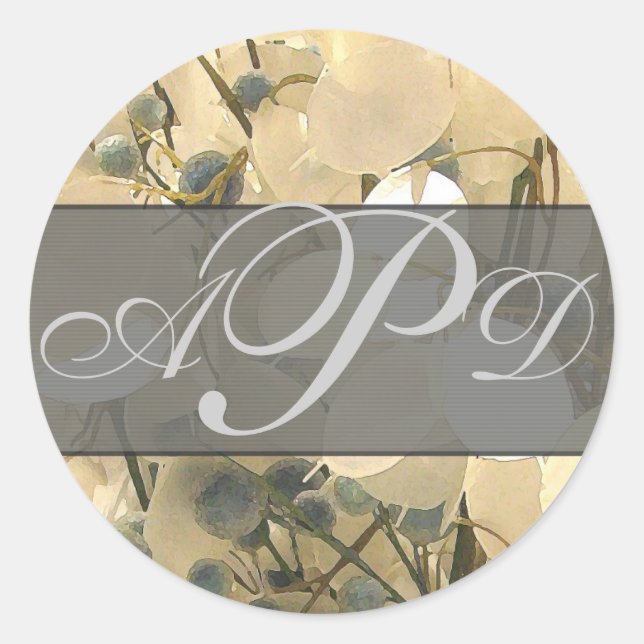 stickers de mariage crème et bleu (Devant)