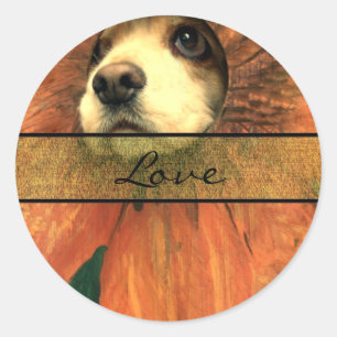 Stickers de mariage d'amour élégant