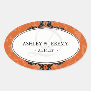 Stickers de mariage de rouille Favoriser