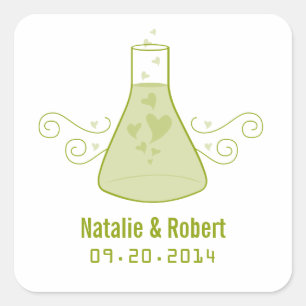 Stickers de mariage Green Sweet Chimie