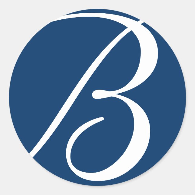 Stickers de mariage monogramme (Devant)