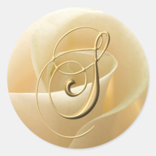 Stickers de mariage Monogramme - lettre S