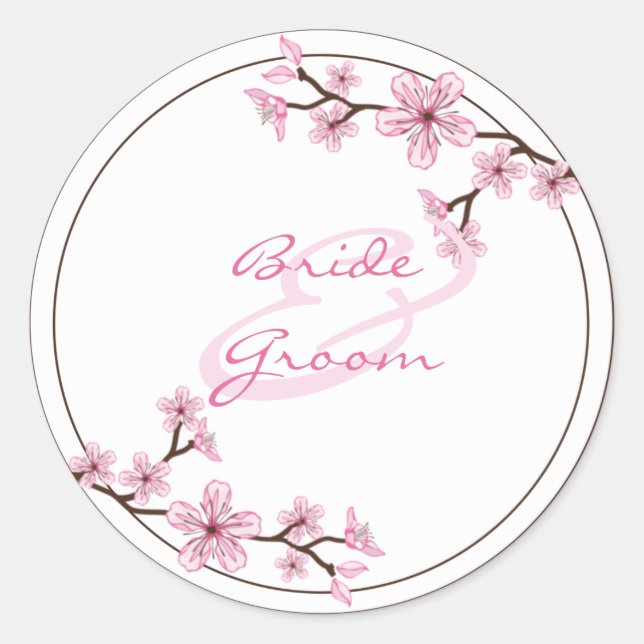Stickers de mariage personnalisés (Devant)