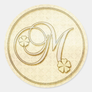 Stickers de mariage personnalisés : Monogramme ini