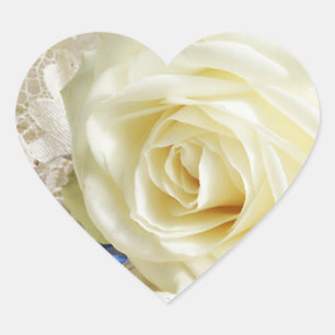 Stickers de mariage Rose du coeur