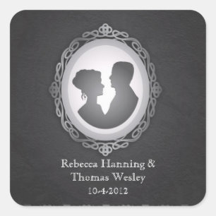 Stickers de mariage victorien gothique Caméo