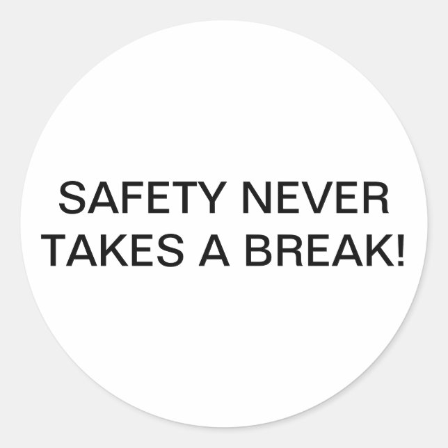 STICKERS DE MARQUE DE SÉCURITÉ PERSONNALISÉE. (Devant)