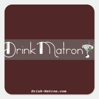 Stickers de matrons à boisson carré