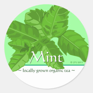 Stickers de menthe personnalisables