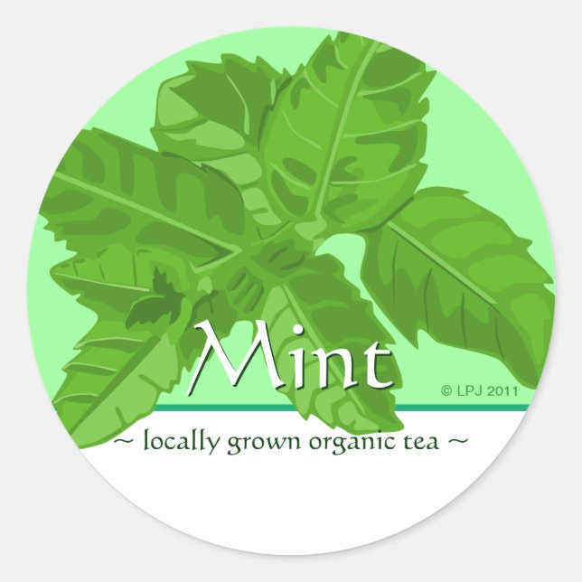 Stickers de menthe personnalisables (Devant)