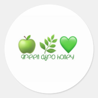 Stickers de miel Afro vert 3