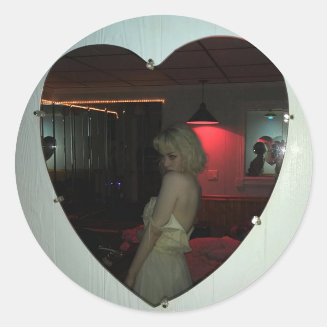 Stickers de miroir du coeur ND (Devant)
