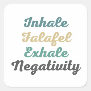 Stickers de Négativité de Inhale Falafel Exhale