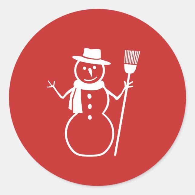 Stickers de neige de Noël d'hiver (Devant)