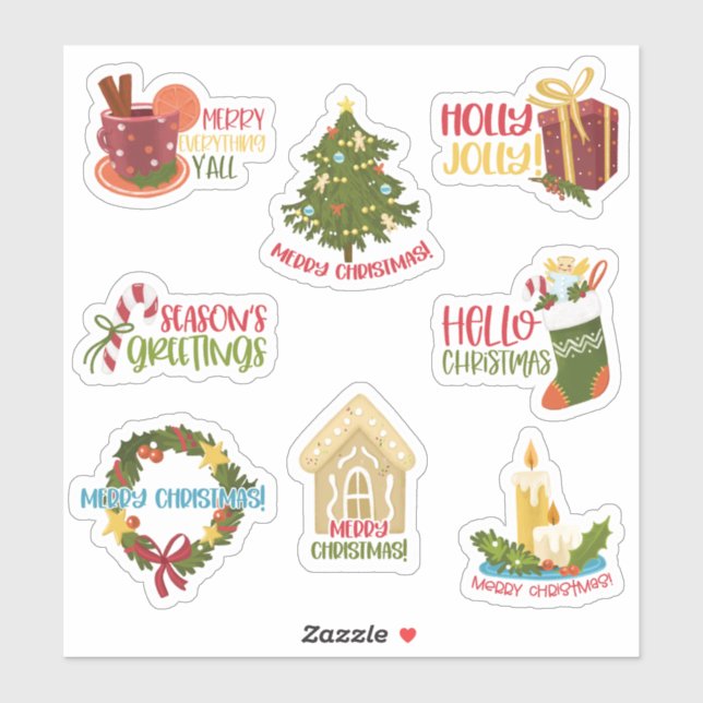Stickers de Noël (Feuille)