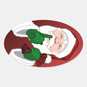 Stickers de Noël amusants Stickers Santa Clause mi