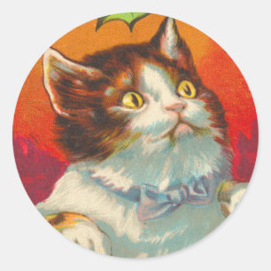 Stickers de Noël de chats victoriens