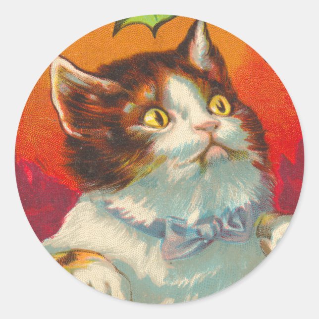 Stickers de Noël de chats victoriens (Devant)
