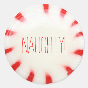 Stickers de Noël de Noël Nice ou vilain