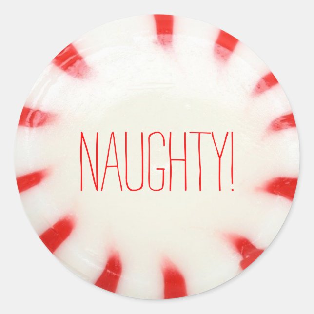 Stickers de Noël de Noël Nice ou vilain (Devant)