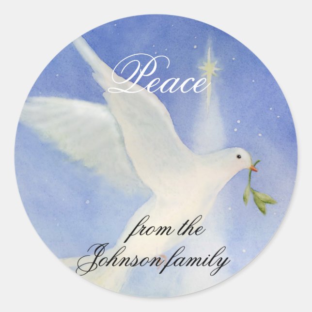 Stickers de Noël de Peace Dove (Devant)