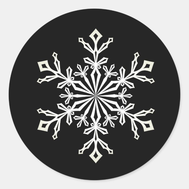 Stickers de Noël - Flocon de neige (Devant)