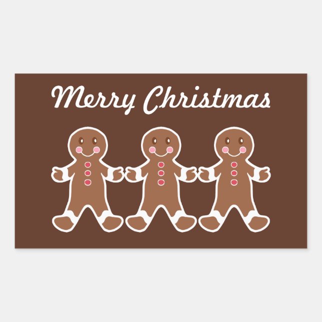 Stickers de Noël Gingerbread Boys (Devant)
