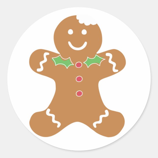 Stickers de Noël Homme Gingerbread (Devant)