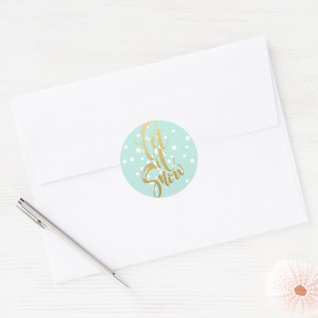 Stickers de Noël - Laisser neiger (Enveloppe)
