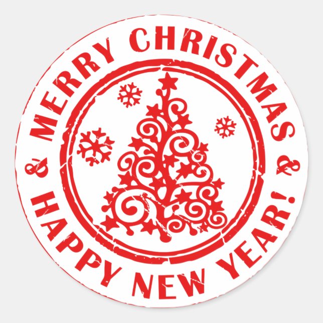 Stickers de Noël ou sceaux de lettres (Devant)