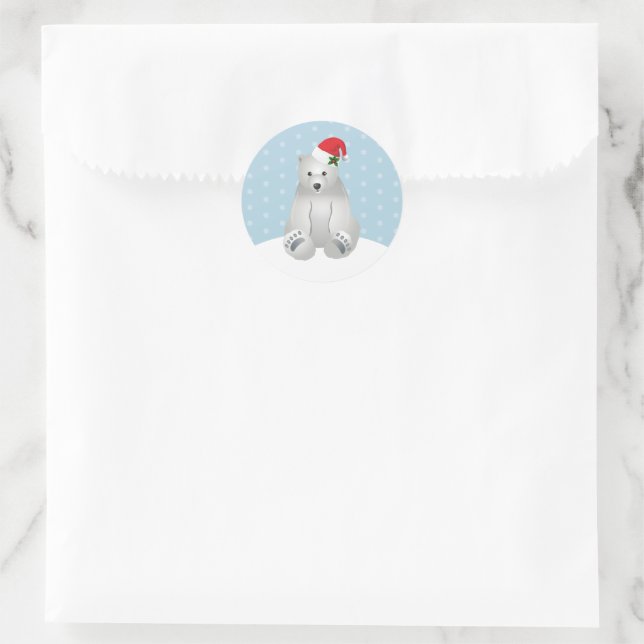 Stickers de Noël Ours polaire (Sac)