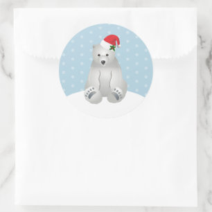 Stickers de Noël Ours polaire