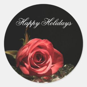 Stickers de Noël personnalisables pour Rose de vac
