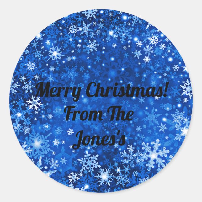 Stickers de Noël personnalisés (Devant)
