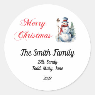 Stickers de Noël personnalisés
